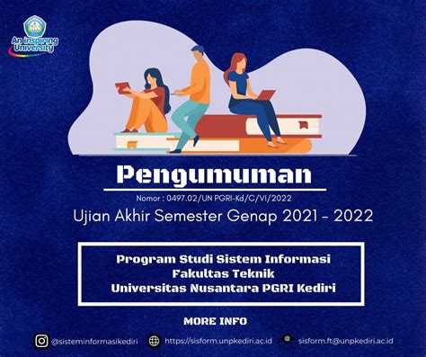 Pengumuman Ujian Akhir Semester Genap Prodi Sistem Informasi