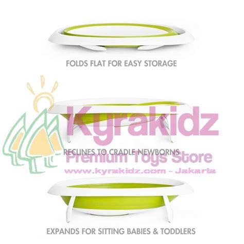 Boon Naked Position Collapsible Baby Bathtub Green Kyrakidz