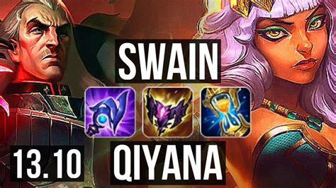 Swain Vs Qiyana Mid Games Godlike Kr Grandmaster