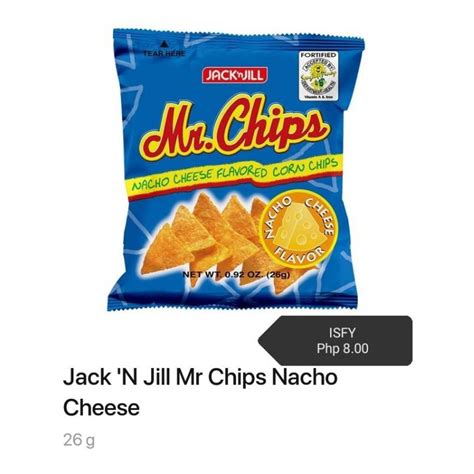 26g Jack N Jill Mr Chips Nacho Cheese Shopee Philippines