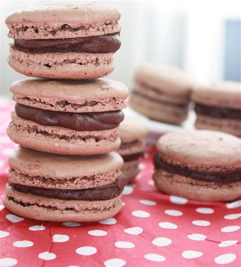 Chocolate Macaron Recipe Chocolate Macaron Recipe Food Desserts