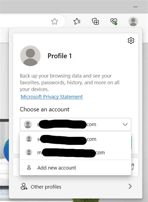 Cannot Delete Edge Profileaccount Showing An Email Attempted To Delete In Settings No Luck