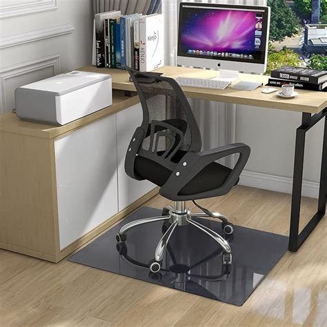 Natsukage Glass Chair Mat 36 X 36 14 Thick Tempered Glass Office Chair Mats Desk Chair Mat