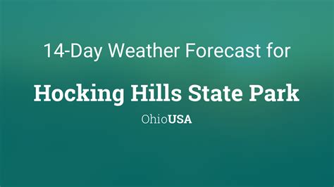 Hocking Hills State Park, Ohio, USA 14 day weather forecast