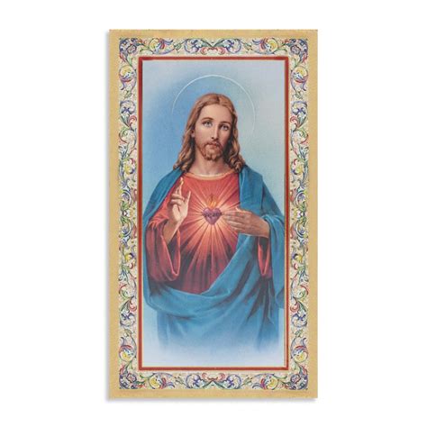 Immagine Sacro Cuore di Gesù in confezione da 100 pezzi