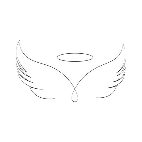 Simple Angel Wings And Halo Tattoo Stores | www.pinnaxis.com