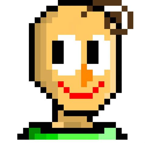 Pixel Art Challenge Entry Baldi Baldis Basics Amino