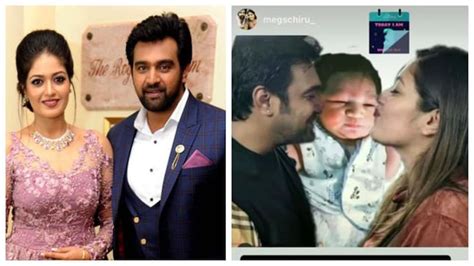 Meghana Raj Celebrates 3 Months Of Jr Chiru Shares Fan Made Pic With