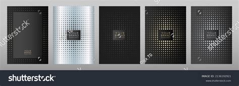 Modern Luxury Cover Design Set Elegant Stock Vector Royalty Free