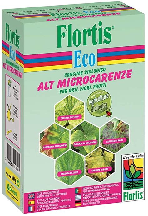 Flortis Eco 100gr Concime Biologico In Polvere Alt Microcarenze