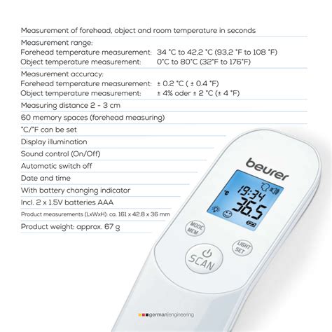 Etukuri Products Beurer Non Contact Thermometer Ft