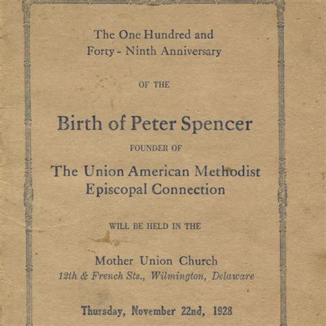 Peter Spencer Father Of The Independent Black Church Movement