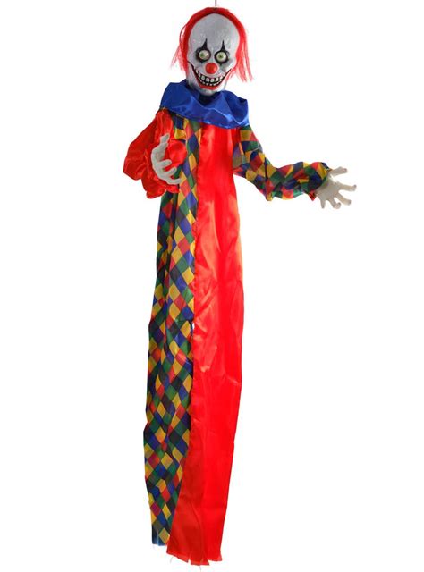 Halloween Scary Light Up Clown Light Up Animated Clown Decoration