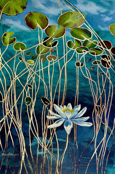 Water Lilies Dance Painting By Dorina Costras Fine Art America