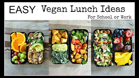 Easy Vegan Lunch Ideas Bento Box Youtube