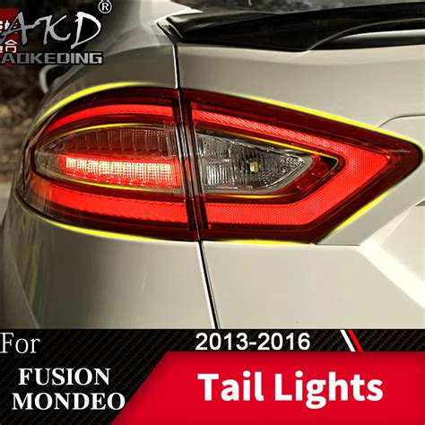 Tail Lamp For Car Ford Fusion 2013 2016 Mondeo Led Tail Lights Fog Lights Day Running Light Drl