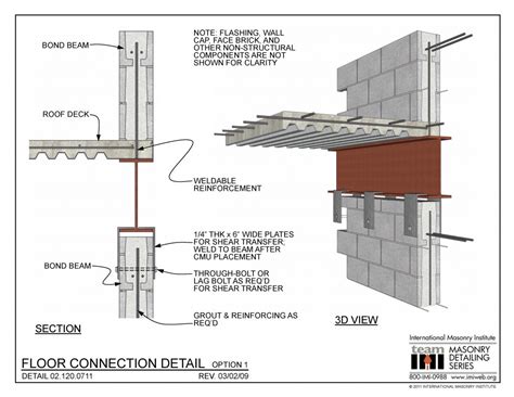 021200711 Floor Connection Detail Option 1 International Masonry