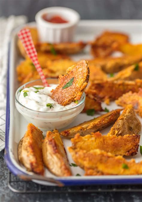 Crispy Parmesan Potato Wedges Video The Cookie Rookie