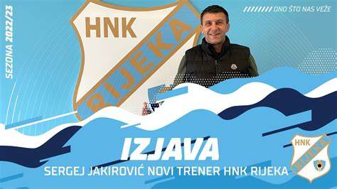 Sergej Jakirović novi trener HNK Rijeka YouTube