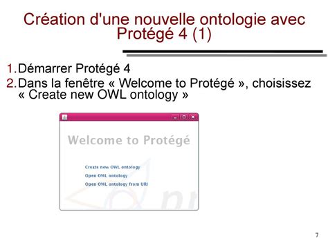 Cr Ation D Une Ontologie En Owl Avec Prot G Ppt T L Charger