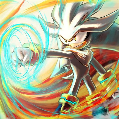 Silver The Hedgehog Publicado Por John Anderson Silver Sonic Fondo De