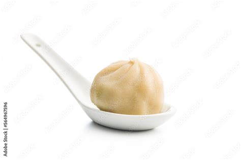 Xiaolongbao Traditional Steamed Dumplings In Spoon Xiao Long Bao Buns