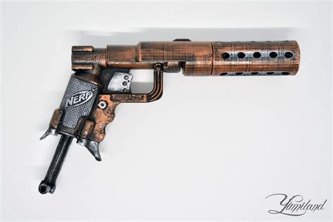 Custom Nerf Jolt With Silencer Mod Steampunk Gun Custom Etsy