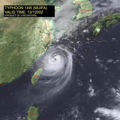 Eastern China Ports At Standstill As Typhoon Muifa Closes In