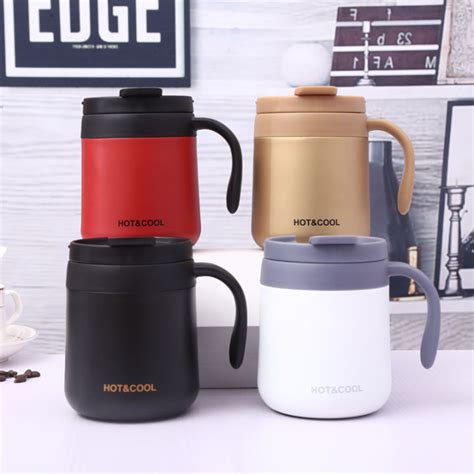 Hot Cool Stainless Steel Coffee Mugs Ml And Ml Hot And Cold Insulation Water Bottle Cups