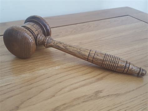 Vintage Wooden Gavel Turned Wood Auctioneers Gavel Mallet - Etsy