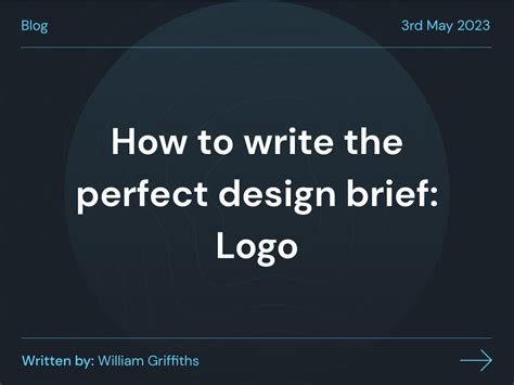 How To Write The Perfect Design Brief Logo Hatchly