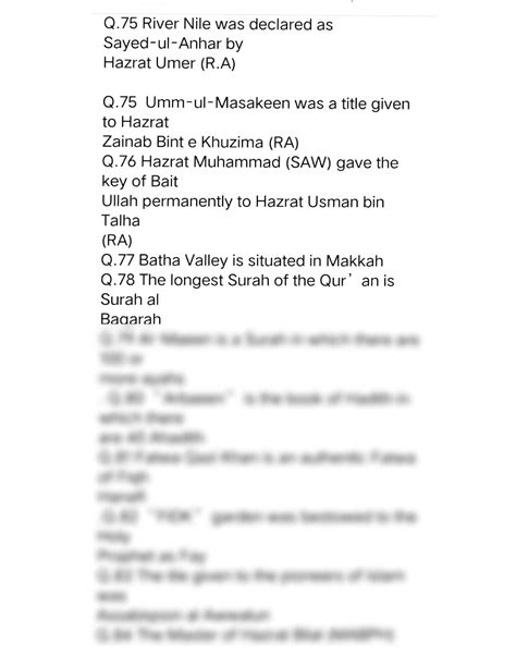 Islamic Quiz On Prophets With Answers Islamic Quiz