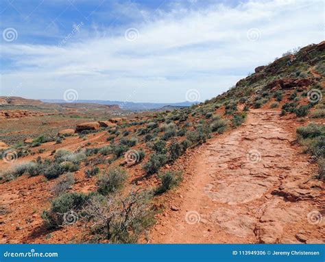 Desert And City Panoramic Views From Hiking Trails Around St George