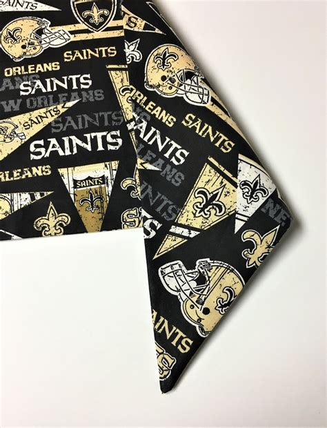 Dog Bandana Saints Dog Bandana New Orleans Saints Bandana Etsy