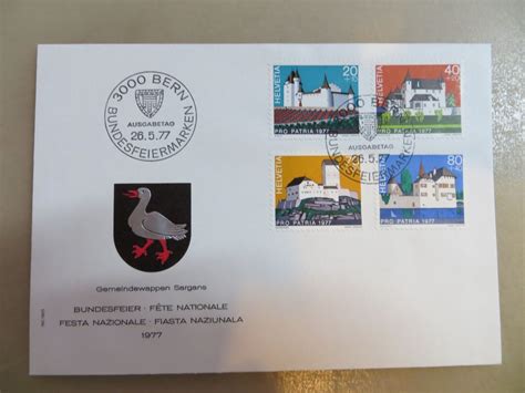 5 Briefe FDC Pro Patria 1977 Einzel Und Viererblocks Kaufen Auf Ricardo