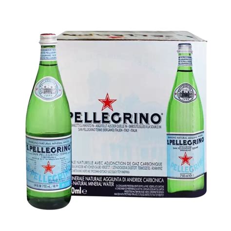 公司貨 現貨免運 San Pellegrino 聖沛黎洛 天然氣泡水 750毫升 X 12瓶 蝦皮購物