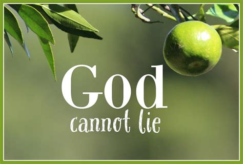 God Cannot Lie – Propheticwings