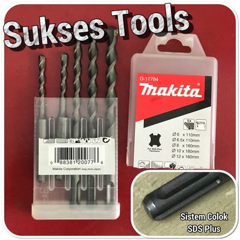 Jual Mata Bor Beton Makita SDS Plus Set 5 Pcs Jakarta Utara