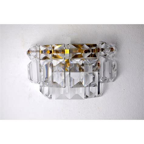 Kinkeldey Sconce Cut Glass Germany 1970s Etsy