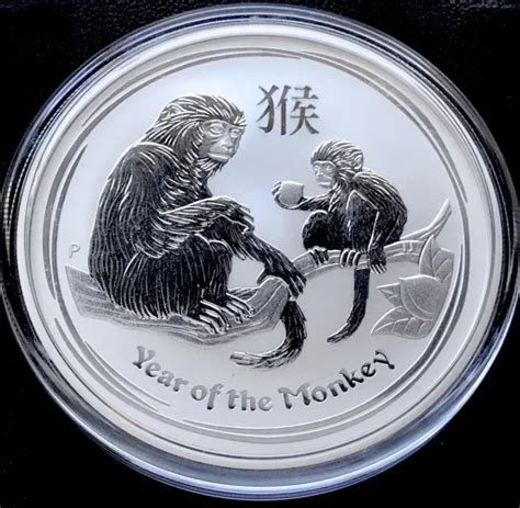 2016 AUSTRALIAN LUNAR Series II Year Of The Monkey 2 oz 9999 pièce BU