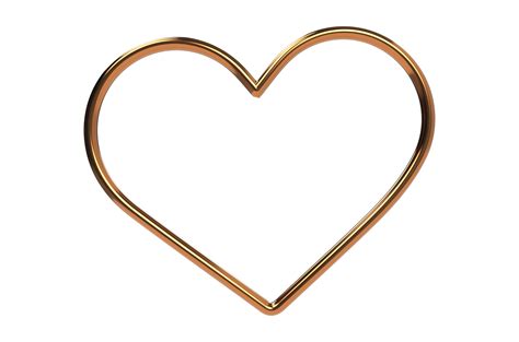 Gold Hearts Realistic Decoration Transparent PNG Romantic Symbol Of