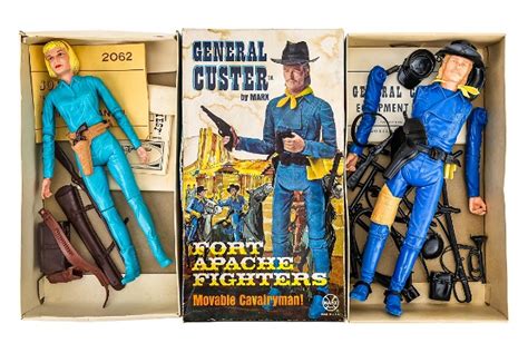 Marx Johnny West Figures With Boxes