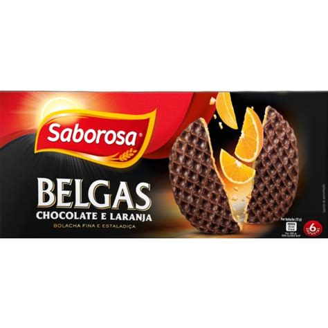 Bolachas Belgas De Chocolate E Laranja Embalagem G Saborosa