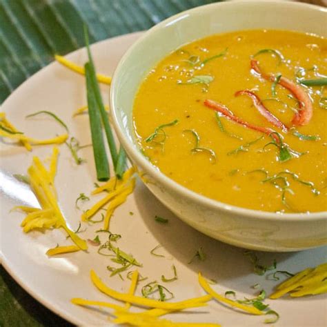 Thai Pumpkin Soup {Gluten-Free, Vegan} - Avocado Pesto