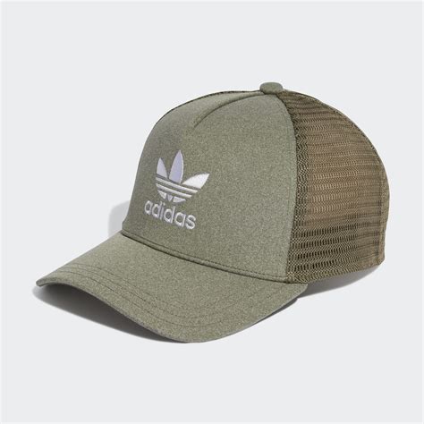 Adidas Adicolor Classic Curved Foam Trucker Cap Green Adidas Lk