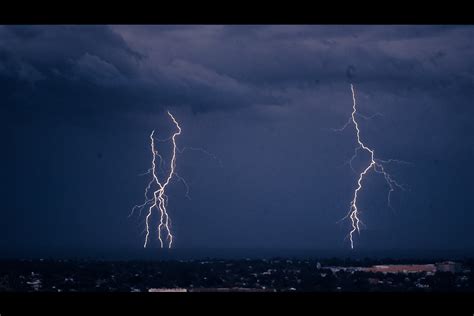 Lightning Over Brighton Beach South Australia Adelaide