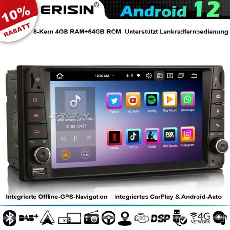 Kern Dab Android Autoradio Carplay Gps Navi Toyota Corolla Rav