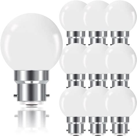 Procrus B W Led Bayonet Light Bulbs B G Golf Ball Mini Globe