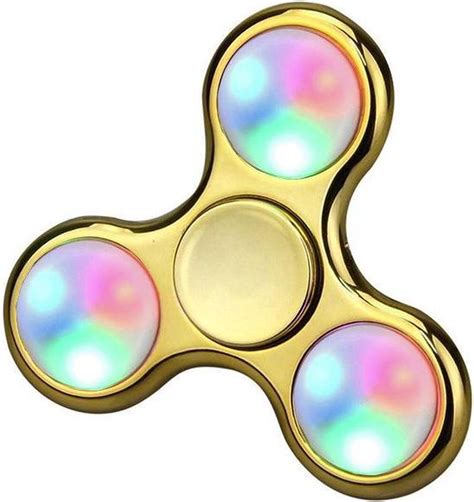 Bol Spinners Hand Spinner Led Licht In Metallic Goud