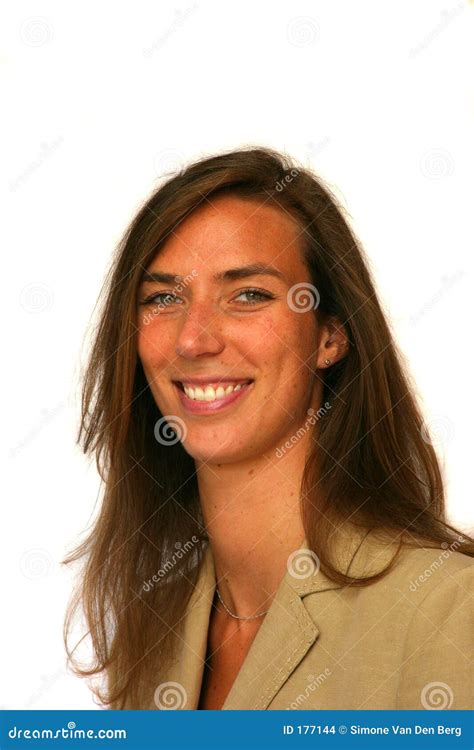 Smiling Business Woman Stock Photo Image Of Smile Happy 177144